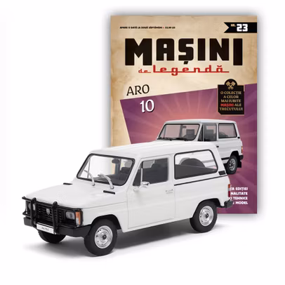 Masini de Legenda Nr.23 - Aro 10.4 Alb 1:43 DeAgostini - revista cu macheta