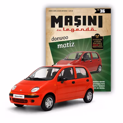 Daewoo Matiz rosu macheta auto 1:43 Masini de Legenda Nr 36 DeAgostini