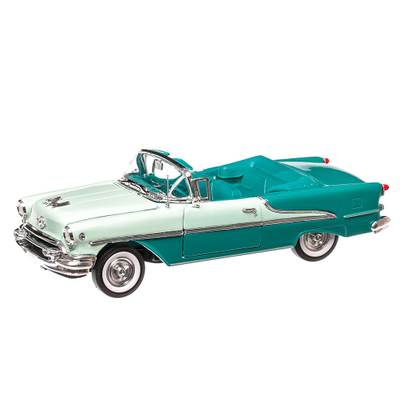 Oldsmobile Super 88 1955, macheta auto, scara 1:24, verde, Welly