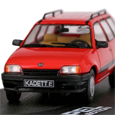 Opel Kadet E Caravan , macheta auto, scara 1:43, rosu, Magazine Models