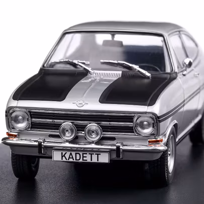 Opel Kadett B Rallye 1967, scara 1:24, gri cu negru, White Box