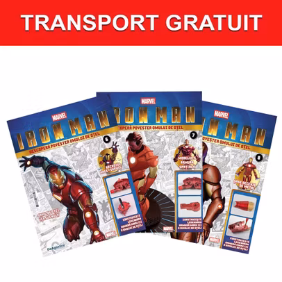 Pachet Iron Man Mark III Nr 6 7 8 DeAgostini brat si antebrat drept