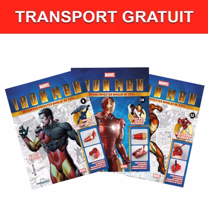 Pachet Iron Man Mark III Nr 9 10 11 DeAgostini antebrat si umar drept