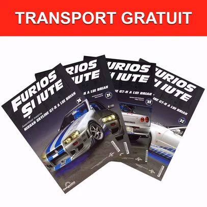 Pachet Nr. 20-23 - Macheta Nissan Skyline GT-R (R34) - Kit Construibil 1:8 DeAgostini - Fast & Furious