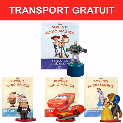 Pachet Nr.24 25 26 27 Povesti Audio Magice Disney cu Buzz Lightyear Carl Fredricksen Fulger McQueen Belle si Bestia