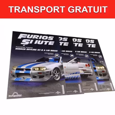 Pachet Macheta Nissan Skyline GT-R R34 Nr.33-36 DeAgostini Fast & Furious Transport Gratuit