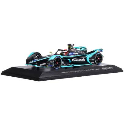 Panasonic Jaguar Racing N. Piquet Formula E Season 5 2018, macheta auto, scara 1:18, negru, Minichamps-2