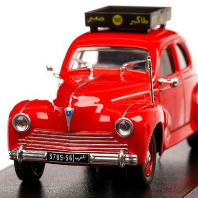 Macheta Taxi Peugeot 203 Casablanca 1960, scara 1:43, rosu, Atlas