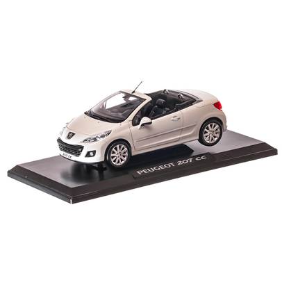 PEUGEOT 207 CC 2009, scara 1:18, alb, Norev