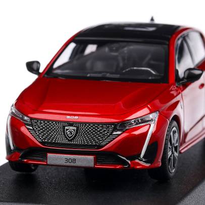 Peugeot 308 GT 2021, macheta auto, scara 1:43, rosu, Norev