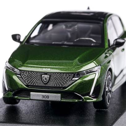 Peugeot 308 GT 2021, macheta auto, scara 1:43, verde, Norev