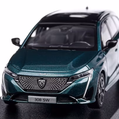 Peugeot 308 SW GT 2021, macheta auto, scara 1:43, verde, Norev