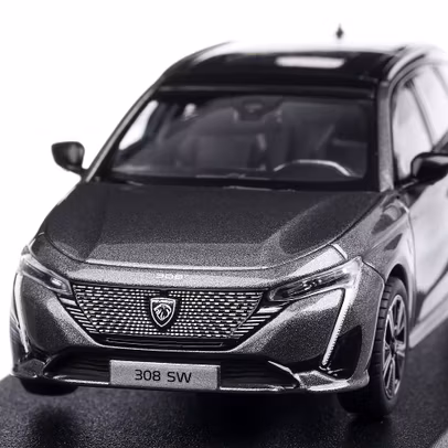 Peugeot 308 SW GT 2021, macheta auto, scara 1:43, gri, Norev