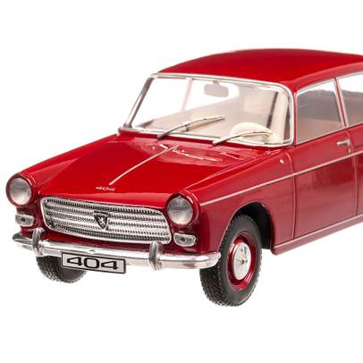Peugeot 404 1960, macheta auto scara 1:24, visiniu, White Box