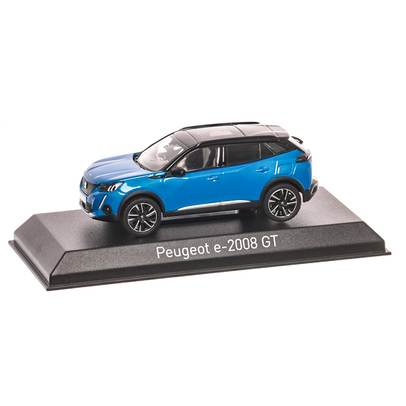 Peugeot e-2008 GT 2020, macheta auto,  scara 1:43, albastru cu negru, Norev