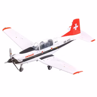 Macheta avion Pilatus PC-7 Turbo Trainer Swissair 2012