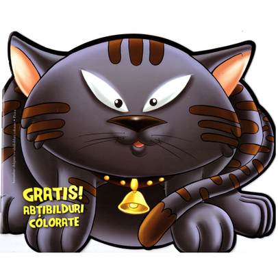 Lipeste si coloreaza - Animalute dragute - Pisica