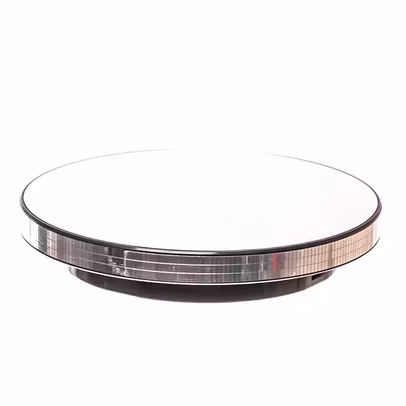 Platforma rotativa 25.4 cm pentru expunere machete, oglinda, maxim scara 1:18, Triple 9-vedere din fata