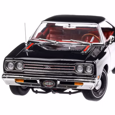 Plymouth GTX Hardtop X9 1969, macheta auto  scara 1:18, negru, Auto World