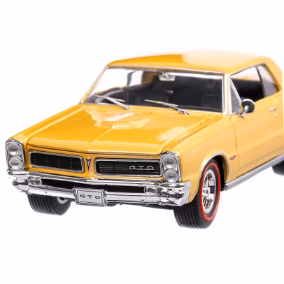 Pontiac GTO 1965, macheta auto, scara 1:24, auriu, Welly