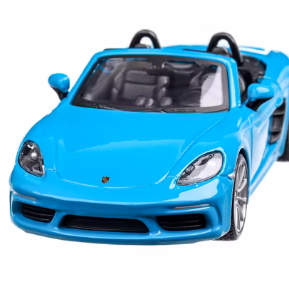 Porsche 718 Boxster Convertible 2017, macheta auto, scara 1:24, bleu, Bburago