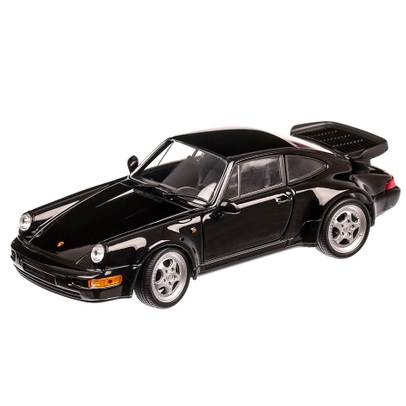 Porsche 911 (964) Turbo 3.0 1994, macheta auto, scara 1:24, negru, Welly
