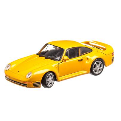 Porsche 959 1993, macheta auto, scara 1:24, galben, Welly