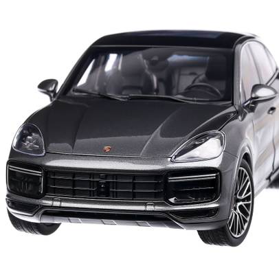 Porsche Cayenne Coupe Turbo 2019, macheta  auto, scara 1:18, gri, Norev