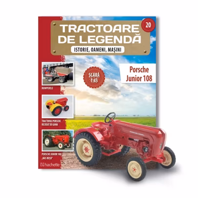Porsche Junior 108 Germania macheta tractor 1:43 Hachette Tractoare de legenda nr 20