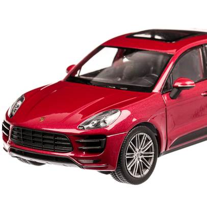 Macheta auto Porsche Macan Turbo 2014 scara 1:24 rosu Welly