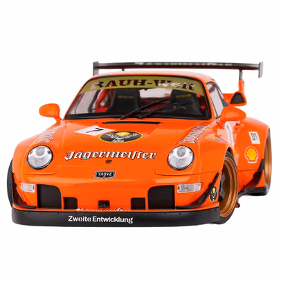 Macheta Porsche RWB Jagermeister 1:18 portocaliu - Solido
