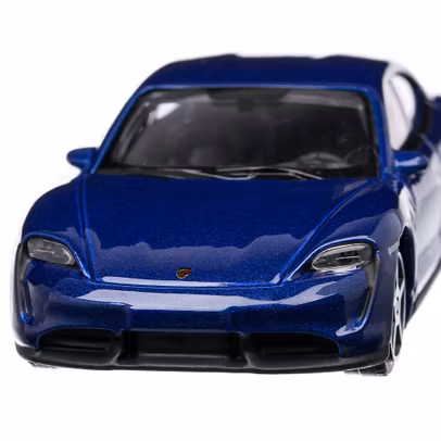 Porsche Taycan Turbo  2018, macheta auto scara 1:43, albastru metalizat, Bburago