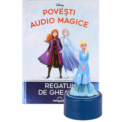 Poveste Audio Disney Nr.14 Regatul de Gheata II Editie Speciala Elsa suport luminat Povesti Audio Magice DeAgostini