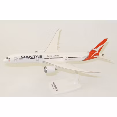 Macheta Avion Boeing 787-9 Dreamliner Qantas VH-ZNA 1:200 - Avion de Pasageri de Colectie PPC Models