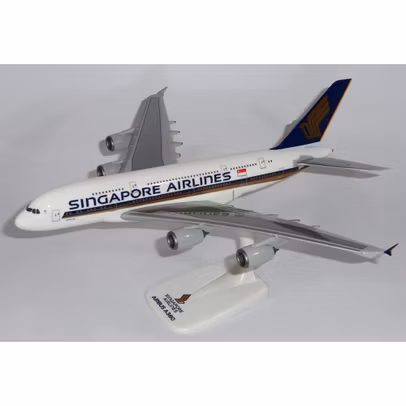 Macheta Avion Airbus A380-800 Singapore Airlines 1:250 - Avion de Pasageri de Colectie PPC Models