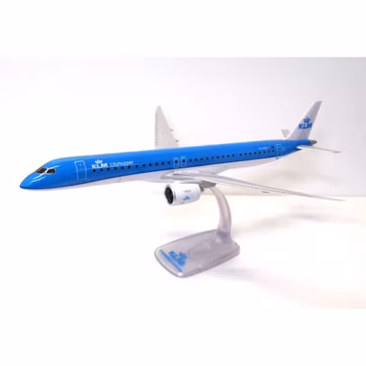Macheta Avion Embraer E195-E2 KLM Cityhopper PH-NXS 1:100 - Avion de Pasageri de Colectie PPC Models