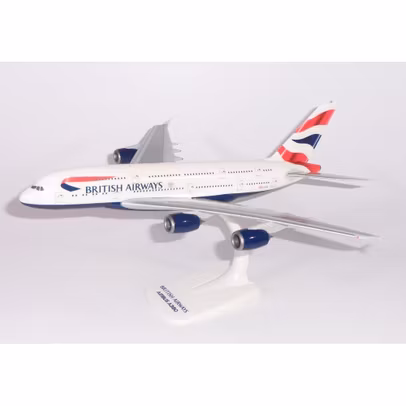 Macheta Avion Airbus A380-800 British Airways G-XLEA 1:250 - Avion de Pasageri de Colectie PPC Models