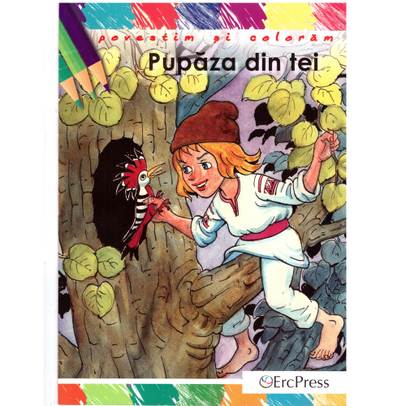 Carte de povesti si colorat - Pupaza din Tei