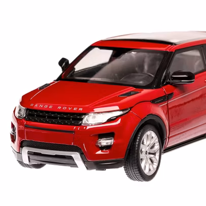 Macheta Range Rover Evoque 2011 Rosu 1:24 Welly - detaliu fata