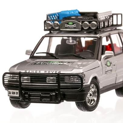 Range Rover Safari 2004, macheta auto, scara 1:24, argintiu, Bburago