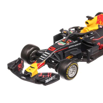 Red Bull RB14 F1 Day Heuer #3 D.Ricciardo Red Bull 2018 , scara 1:43, albastru cu rosu si cu galben, Burago