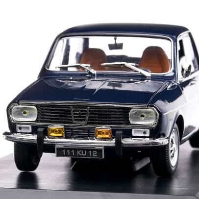 Renault 12 TS 1973, macheta auto scara 1:18, albastru, Norev
