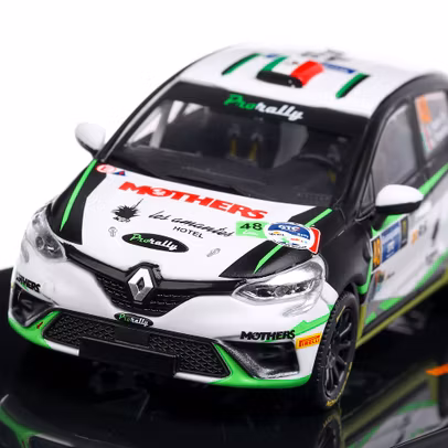 Renault Clio RSR #48 Raliul Mexicului 2020, macheta  auto,  scara 1:43, alb cu verde, IXO