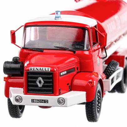 Renault GBH 280 6x6 Pompieri Franta 1990, macheta autospeciala, rosu, scara 1:43, Magazine Models