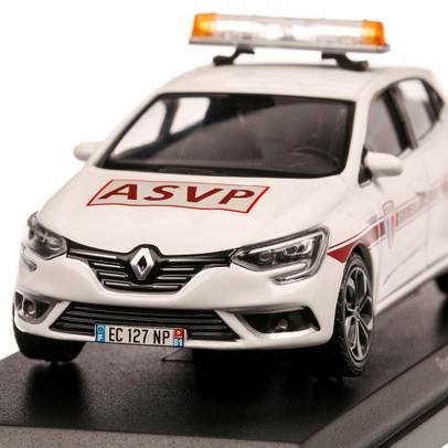 Renault Megane ASVP 2016, macheta  autospeciala, scara 1:43, alb, Norev