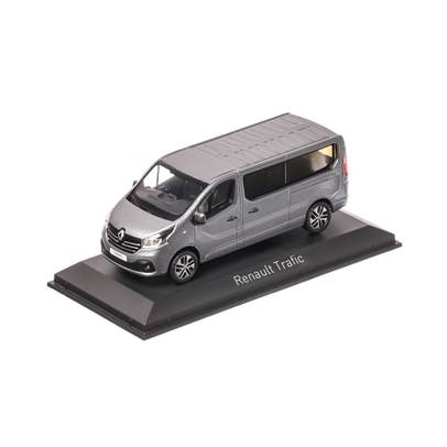 Renault Trafic Combi 2015, macheta auto scara 1:43, gri, window box, Norev