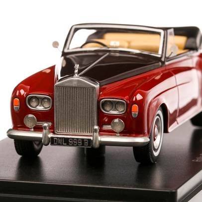 Rolls Royce Silver Cloud III Convertible 1964, macheta auto, scara 1:43, visiniu cu negru, Neo