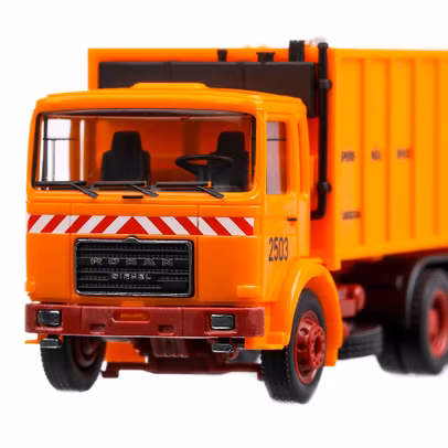 Roman Diesel 1987, macheta autospeciala salubrizare, scara 1:87, portocaliu, Herpa