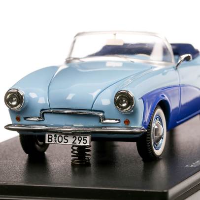 Macheta auto Rometsch Lawrence Convertible 1959 bleu 1:43