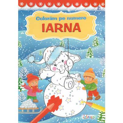 Coloram pe numere Iarna